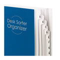 Smead Deluxe Expandable Indexed Desk File/Sorter, Reinforced Tabs, 20 Dividers, Alpha/Numeric Index, Legal Size, Dark Blue Cover