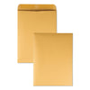 Quality Park Catalog Envelope, 28 lb Bond Weight Kraft, #12 1/2, Square Flap, Gummed Closure, 9.5 x 12.5, Brown Kraft, 250/Box