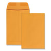 Quality Park Catalog Envelope, 28 lb Bond Weight Kraft, #1, Square Flap, Gummed Closure, 6 x 9, Brown Kraft, 100/Box
