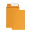 Quality Park Redi-Strip Catalog Envelope, #1, Cheese Blade Flap, Redi-Strip Adhesive Closure, 6 x 9, Brown Kraft, 100/Box