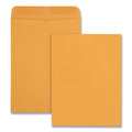 Quality Park Catalog Envelope, 28 lb Bond Weight Kraft, #10 1/2, Square Flap, Gummed Closure, 9 x 12, Brown Kraft, 100/Box