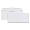 Quality Park Business Envelope, #9, Commercial Flap, Diagonal Seam, Gummed Closure, 24 lb Bond Weight Paper, 3.88 x 8.88, White, 500/Box