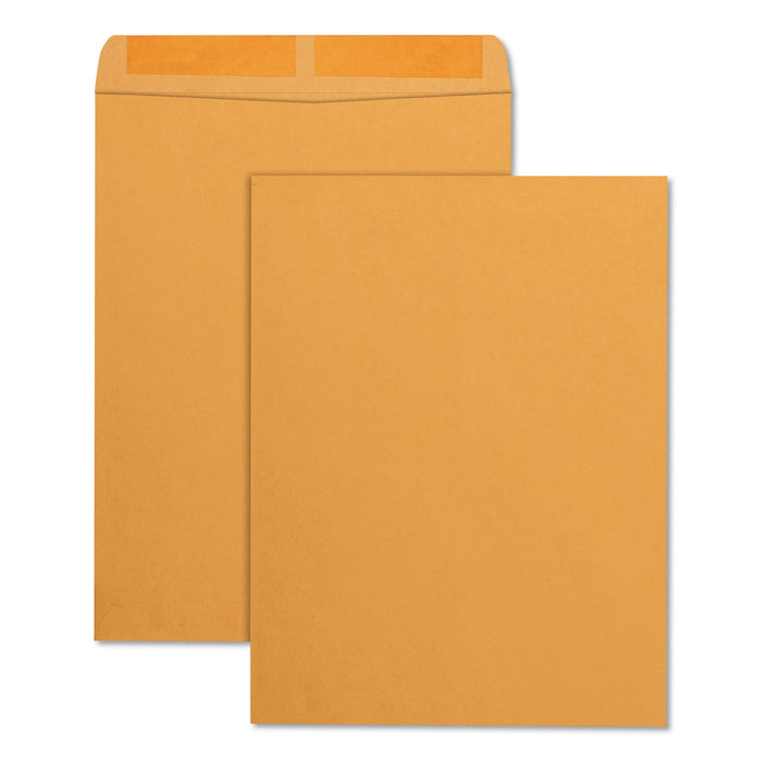Quality Park Catalog Envelope, 28 lb Bond Weight Kraft, #13 1/2, Square Flap, Gummed Closure, 10 x 13, Brown Kraft, 250/Box