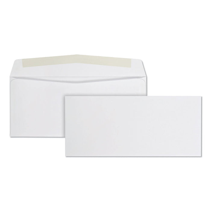 Quality Park Business Envelope, #10, Commercial Flap, Side Seam, Gummed Closure, 24 lb Bond Weight Paper, 4.13 x 9.5, White, 500/Box