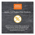 World Centric Fiber Containers, 32 oz, 8.5" Diameter x 2"h, Natural, Paper, 400/Carton