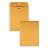 Quality Park Clasp Envelope, 32 lb Bond Weight Kraft, #87, Square Flap, Clasp/Gummed Closure, 8.75 x 11.5, Brown Kraft, 100/Box