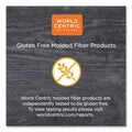 World Centric Fiber Trays, PLA Lined, PFAS Free, 1-Compartment, 8.2 x 5.7 x 0.7, Natural, Paper, 500/Carton