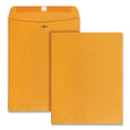 Quality Park Clasp Envelope, 28 lb Bond Weight Kraft, #97, Square Flap, Clasp/Gummed Closure, 10 x 13, Brown Kraft, 100/Box