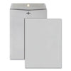 Quality Park Clasp Envelope, 28 lb Bond Weight Kraft, #90, Square Flap, Clasp/Gummed Closure, 9 x 12, Executive Gray, 100/Box