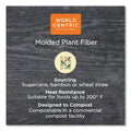World Centric Fiber Trays, School Tray, 5-Compartments, 8.5 x 10.5 x 1, Natural, Paper, 400/Carton
