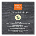 World Centric PLA Clear Cold Cups, 16 oz, Clear, 1,000/Carton
