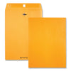 Quality Park Clasp Envelope, 28 lb Bond Weight Kraft, #97, Square Flap, Clasp/Gummed Closure, 10 x 13, Brown Kraft, 100/Box