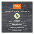 World Centric TPLA Compostable Cutlery, Knife/Fork/Spoon/Napkin, 6", White, 250/Carton
