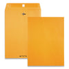 Quality Park Clasp Envelope, 28 lb Bond Weight Kraft, #90, Square Flap, Clasp/Gummed Closure, 9 x 12, Brown Kraft, 100/Box