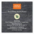 World Centric PLA Clear Cold Cups, 9 oz, Clear, 1,000/Carton