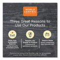 World Centric Fiber Plates, Ripple Edge, 6" dia, Natural, 1,000/Carton