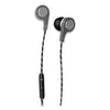 Maxell Bass 13 Metallic Earbuds with Microphone, 4 ft Cord, Silver