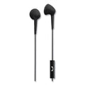 Maxell Jelleez Earbuds, 4 ft Cord, Black