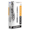 Zebra Sarasa Clip Gel Pen, Retractable, Medium 0.7 mm, Blue Ink, Clear Barrel, 12/Pack