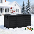 75-Gallon Outdoor Storage Box with Handles – Black by DailySale