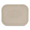 World Centric Fiber Lids for Fiber Containers, 7.8 x 10.1 x 0.5, Natural, Paper, 400/Carton