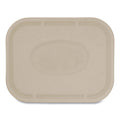 World Centric Fiber Lids for Fiber Containers, 7.8 x 10.1 x 0.5, Natural, Paper, 400/Carton
