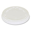 World Centric PLA Lids for Fiber Cups, 3.1" Diameter x 0.4"h, Clear, Plastic, 1,000/Carton