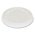 World Centric PLA Lids for Fiber Cups, 3.1" Diameter x 0.4"h, Clear, Plastic, 1,000/Carton
