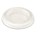 World Centric PLA Lids for Fiber Cups, 2.6" Diameter x 0.3"h, Clear, Plastic, 2,000/Carton