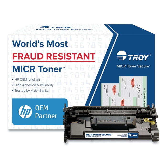 TROY 0281681001 289X High-Yield MICR Toner Secure, Alternative for HP CF289X, Black