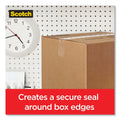 Scotch Box Lock Shipping Packaging Tape with Dispenser, 3" Core, 1.88" x 54.6 yds, Clear, 4/Pack