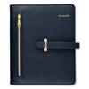 AT-A-GLANCE Buckle Closure Planner/Organizer Starter Set, 8.5 x 5.5, Navy Blue/Gold Cover, 12-Month (Jan to Dec): Undated