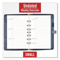 AT-A-GLANCE Buckle Closure Planner/Organizer Starter Set, 8.5 x 5.5, Navy Blue/Gold Cover, 12-Month (Jan to Dec): Undated