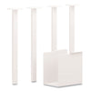 HON Coze Table Legs, 5.75w x 28h, Designer White, 4/Pack