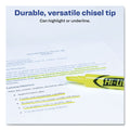 Avery HI-LITER Desk-Style Highlighters, Fluorescent Yellow Ink, Chisel Tip, Yellow/Black Barrel, 200/Box