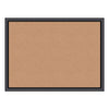 U Brands Cork Bulletin Board, 24 x 18, Natural Surface, Black Frame