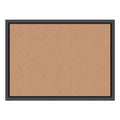 U Brands Cork Bulletin Board, 24 x 18, Natural Surface, Black Frame