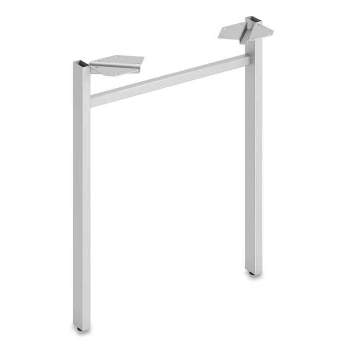 HON Mod U-Leg, 23.75w x 2d x 27.86h, Silver
