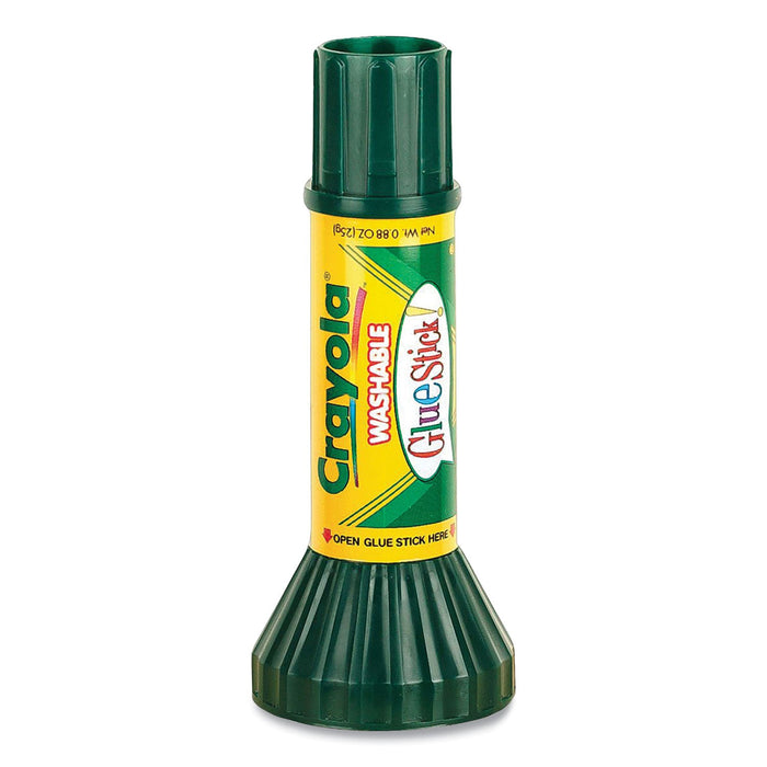 Crayola Washable Glue Stick, 0.35 oz, Dries Clear, Dozen