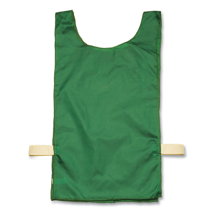 Champion Sports Heavyweight Pinnies, Nylon, One Size, Green, 1/Dozen