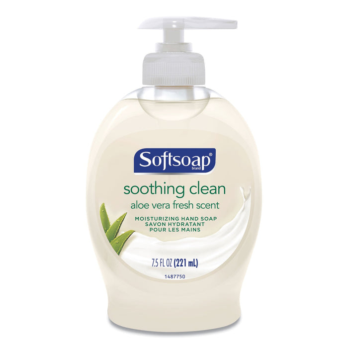 Softsoap Moisturizing Hand Soap, Aloe, 7.5 oz Bottle, 6/Carton