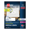 Avery Waterproof Address Labels with TrueBlock and Sure Feed, Laser Printers, 1.33 x 4, White, 14/Sheet, 50 Sheets/Pack