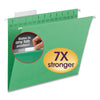 Smead TUFF Hanging Folders with Easy Slide Tab, Letter Size, 1/3-Cut Tabs, Green, 18/Box