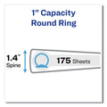 Avery Legal Durable Non-View Binder with Round Rings, 3 Rings, 1" Capacity, 14 x 8.5, Black, (6400)