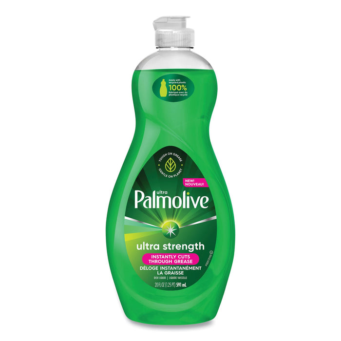 Ultra Palmolive Dishwashing Liquid, Ultra Strength, Original Scent, 20 oz Bottle, 9/Ctn