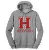 Harvard University H Logo Hooded Sweatshirt - Oxford Gray