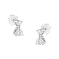 14KT White Gold 1/2 cttw Double Diamond Dangle Stud Earrings (H-I, I1-I2) by Bids.com