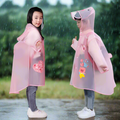 Ozznek Kids Clear Waterproof Raincoat – Transparent Backpack-Friendly Rain Jacket with Hood & Visor by ozznekshoes