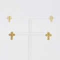 Dainty Cross Stud Earrings