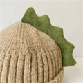 Dinosaur Spike Toddler Beanie | Hand-Knitted Cotton & Wool Winter Hat by ozznekshoes
